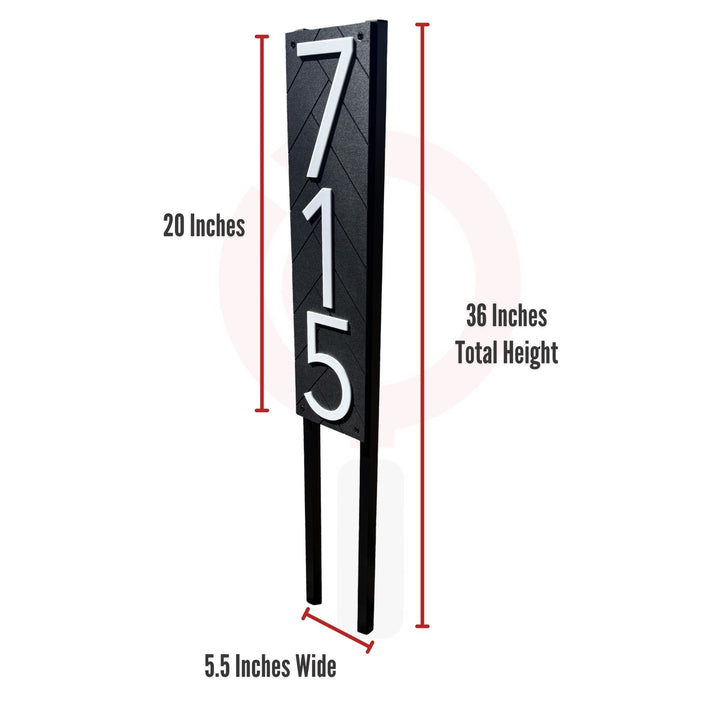 Customized Premium Large Stake Sign (Black)