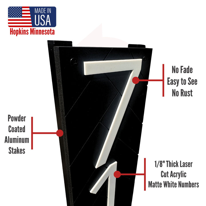 Customized Premium Large Stake Sign (Black)