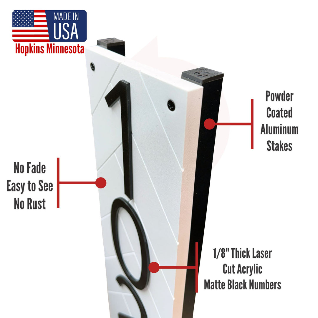 Customized Premium Large Stake Sign (Black)