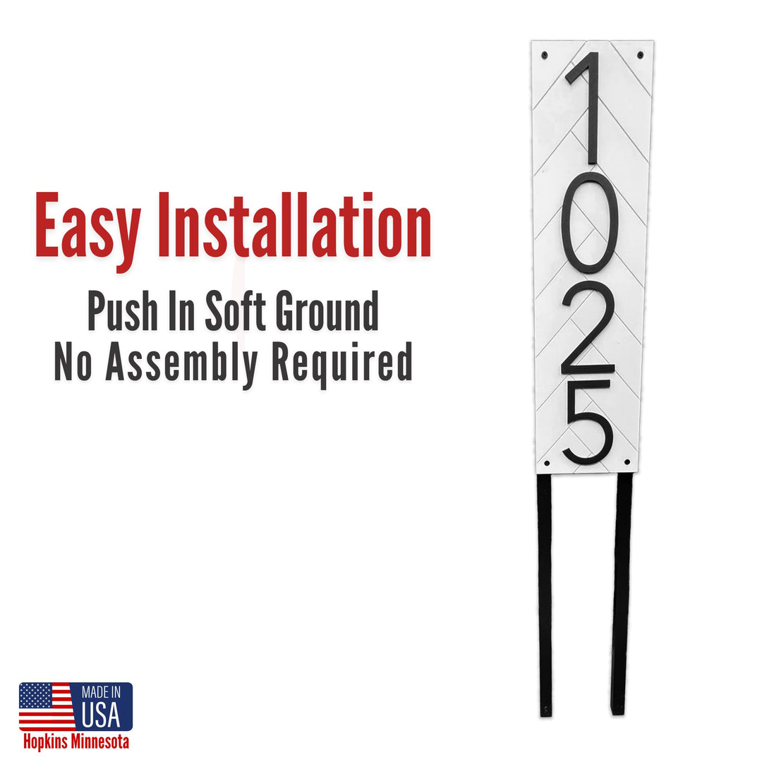Customized Premium Large Stake Sign (Black)