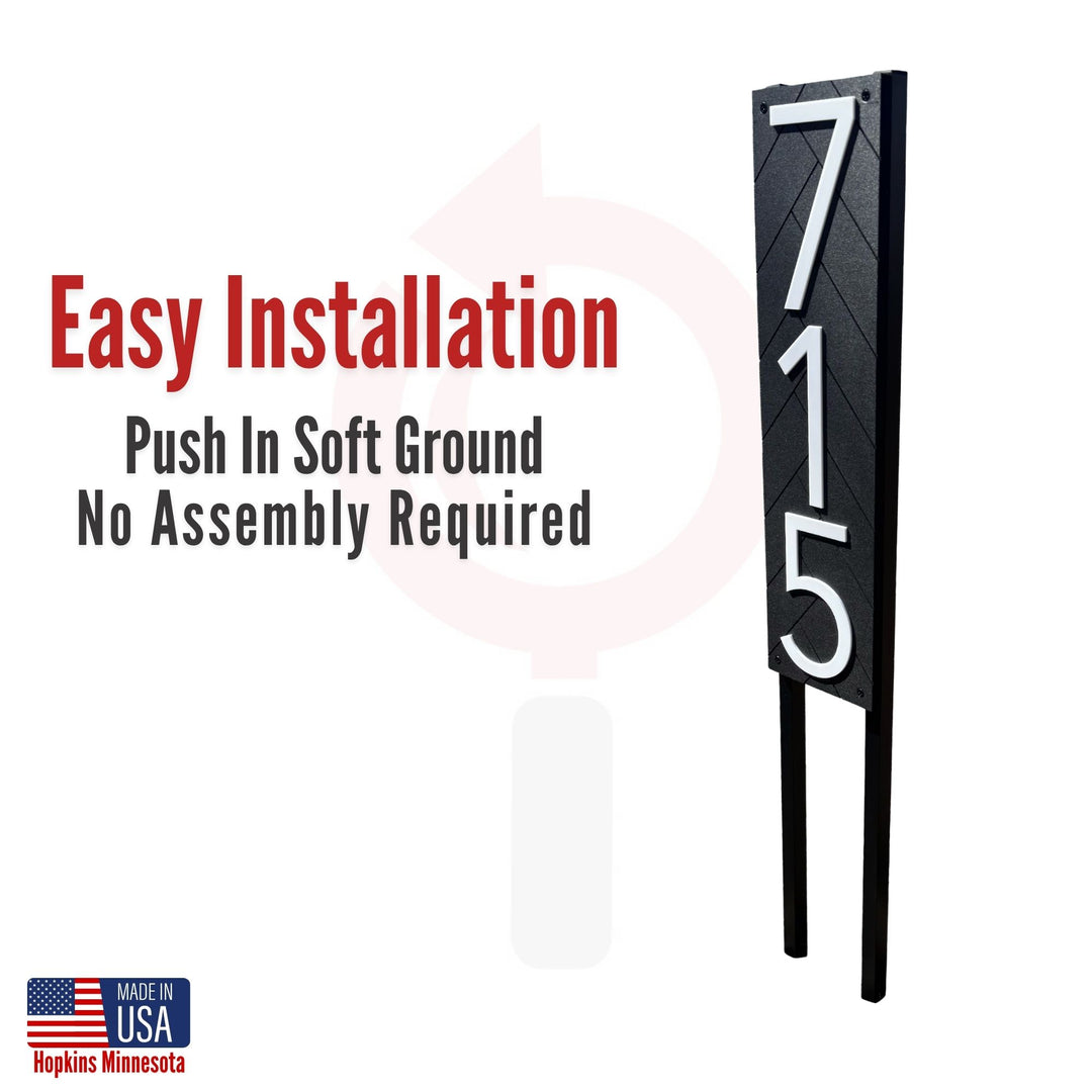 Customized Premium Large Stake Sign (Black)