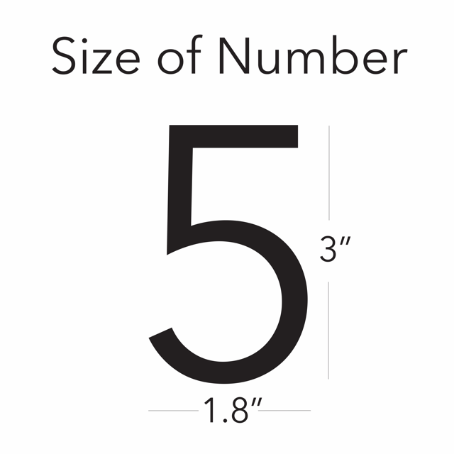 3D Acrylic Mailbox Numbers (2 inch - 3 inch - 4 inch)