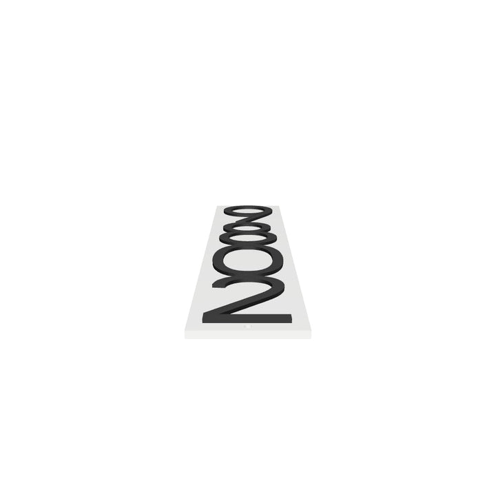 Customized Address Sign Mailbox Numbers - Fits on 4x4 Post (White)